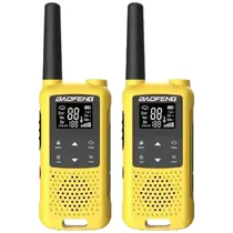 Walkie Talkie Baofeng T22 - 5 KM - 16 Canais - Kit 2 - Amarelo