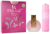 Kit Perfume Chris Adams Dreamz Pink Pour Femme Edp 100ML + Desodorante 200ML - Feminino