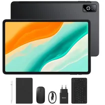 Tablet Doogee G6 Pro Vip Edition 4G 128GB/8GB Ram de 12" 13MP/8MP + Teclado Inglês + Capinha Cinza