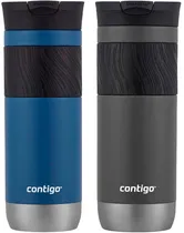 Kit Garrafa Térmica Contigo Snapseal 591ML - Blue Corn/Sake