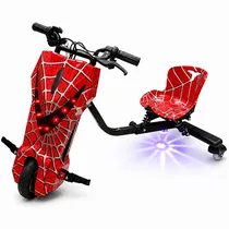 Triciclo Elétrico Audisat TE-8WR 8" Bluetooth/Speaker - Spider Red (3 Meses de Garantia)