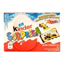 Kinder Ovo Surpresa Menino com 2 Unidades Caixa 40G