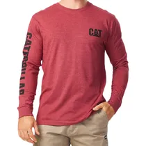 Camiseta Caterpillar Masculino Trademark Banner s Bordô - 1510034-12123