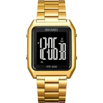 Relogio Digital Masculino Skmei 1879 GDBK (Ouro/Branco)
