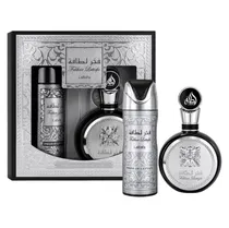 Kit Perfume Lattafa Fakhar Silver Eau de Parfum Masculino 100ML + Desodorante 200ML