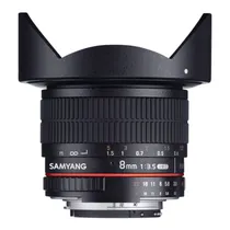 Lente Samyang Fuji MF 8MM F/3.5 II X Umc Fisheye