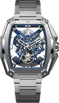 Relogio Masculino Ciga Design Z041-TIBU-1T Skeleton Automatic Watch Edge-Hunter Blue