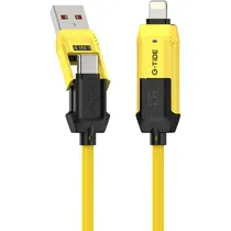 Cabo G-Tide Vida Colorida PC155-3 - 4 Em 1 - 1.5 Metros - Amarelo