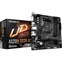 Placa-Mãe Gigabyte A520M DS3H Ac AM4 DDR4 Micro ATX