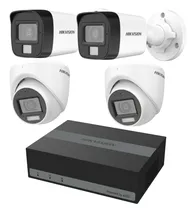 Hikvision Kit DVR 04CH DS-J142I/E04HGHI-XD+4CAM 3.6MM 2.8MM