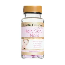Multivitamínico Earths Creation Hair, Skin & Nails 60 Cápsulas