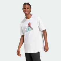 Remera Adidas Doodle Hunt Bike Graphic Tee Blanco