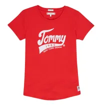 Camiseta Tommy Hilfiger Infantil Feminina KG0KG04960-XA9-00 08 Racing Red