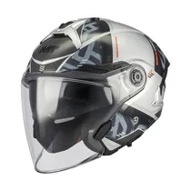 Capacete MT Helmets Cosmo SV Arrow C2 - Aberto - Tamanho L - com Óculos Interno - Gloss
