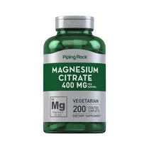 Vitamina Piping Rock Magnesium Citrate 400MG 200 Cápsulas