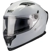 Capacete MT Helmets Braker SV Pure A12 - Fechado - Tamanho M - com Óculos Interno - Gloss