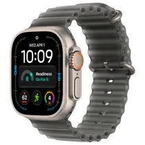 Apple Watch Ultra 4 MJAD4LS/A Celular + GPS Caixa de Titânio Natural 49MM - Oceano Cinza Translúcido