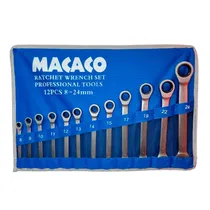 Jogo de Chaves Combinadas com Catraca Macaco CATR12FIX – 12 Peças Fixa