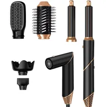 Kit Secador e Modelador Tucano TC-S61 6 Em 1 1200W 220V 50/60HZ - Preto e Dourado
