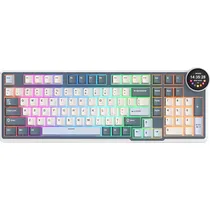 Teclado Mecânico Royal Kludge N99 96% RGB Sem Fio - Moon (Inglês)