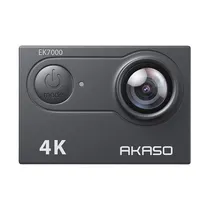 Camera de Video Akaso EK7000 Camera de Ação Esportiva 20MP / 4K Ultra HD /2 Baterias / Remoto - Preto