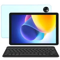 Tablet Doogee T10W 4G 128GB/4GB Ram de 10.1" 5MP/2MP - Ice Blue + Teclado Inglês + Capinha Cinza