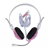 Fone BAK BK-391M PC com Microfone Preto/Rosa