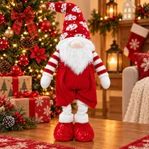 Boneco Natalino Gnomo Extensível 60 A 85 CM