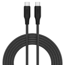 Cabo 4LIFE FLYHCC2B Power Flex Series / USB-C para USB-C / 2 Metros / 60W - Preto (Silicone)