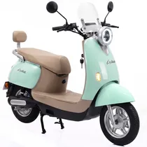 Moto Elétrica Audisat e-Moto V10 32 KM/H 200 KG - Verde/Bege (3 Meses de Garantia)