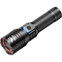 Lanterna LED Smiling Shark SD-7009 / Recarregavel - Preto