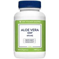 The Vitamin Shoppe Aloe Vera Leaf 470MG 300 Cápsulas
