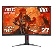 Monitor Gamer AOC C27G4H 27" Full HD Curvo 180HZ Ips - Preto