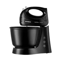 Batedeira Mondial Prática B-44-B / 400W / 3.6 Litros / 3 Velocidades / 220V ~ 50/ 60HZ - Preto