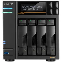 Servidor Nas Asustor AS6804T Lockerstor 4 GEN3 QC 2.3/ 4BAY/ 16G M.2/ DDR5/ USB3.2