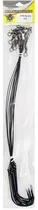 Anzol Top Fishing 4330 Black Encastoado Torcido 6/0 com 10 Pçs