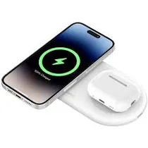 Belkin WIZ021VF Cargador Inalambrico 2IN1 White