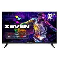 TV Smart Dled 32" Zeven Z32VA Vidaa U9 HD com Suporte (Caixa Feia)