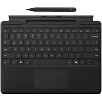 Teclado Microsoft 8X6-00168 para Microsoft Surface Pro - Preto (Inglês) + Caneta Surface Slim