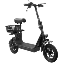 Patinete Elétrico Audisat HL12 350 Watts Rodas de 12" Até 32 KM/H Capacidade 120 KG Autonomia 45 KM - Preto (3 Meses de Garantia)