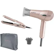 Kit de Beleza Britânia Travel Rose Gold Bivolt