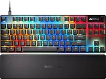 Teclado Mecanico Steelseries 64740 Apex Pro TKL GEN3 Aluminum/RGB/Rapid Trigger/Oled