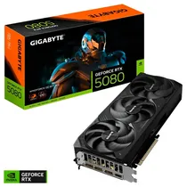 Placa de Vídeo Gigabyte Geforce RTX5080 Windforce Oc SFF, 16GB GDDR7, 256BITS, 1X HDMI 3X Displayport, GV-N5080WF30C -16GD
