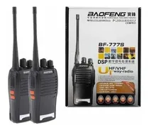 Rádio Walkie Talkie Baofeng BF-777S Uhf 16 Canais, Kit 2 Rádios