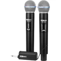 BLG Microfono Inalambrico BG-258 2MIC Negro