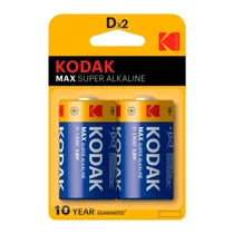 Pilha Alkalina Grande Kodak D X2