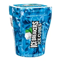 Chiclete Icebreakers Ice Cubes Peppermint Pote 40 Unidades