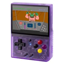 Console Gameboy Switch R33S - Recarregável - PS1/PSP/Nint - 3.5" - Purple Transparent