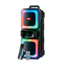 Caixa de Som Xo F55 Bluetooth/ 20W/ 3000MAH/ LED RGB/ com Microfone - Preto