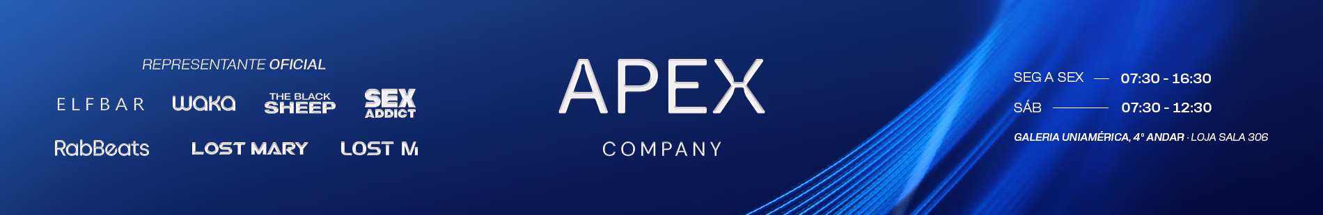 Fachada da loja Apex Company